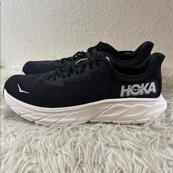 HOKA Men's Arahi 7 Stability Shoe Black & White Size 11.5D NEW - Picture 8 of 15